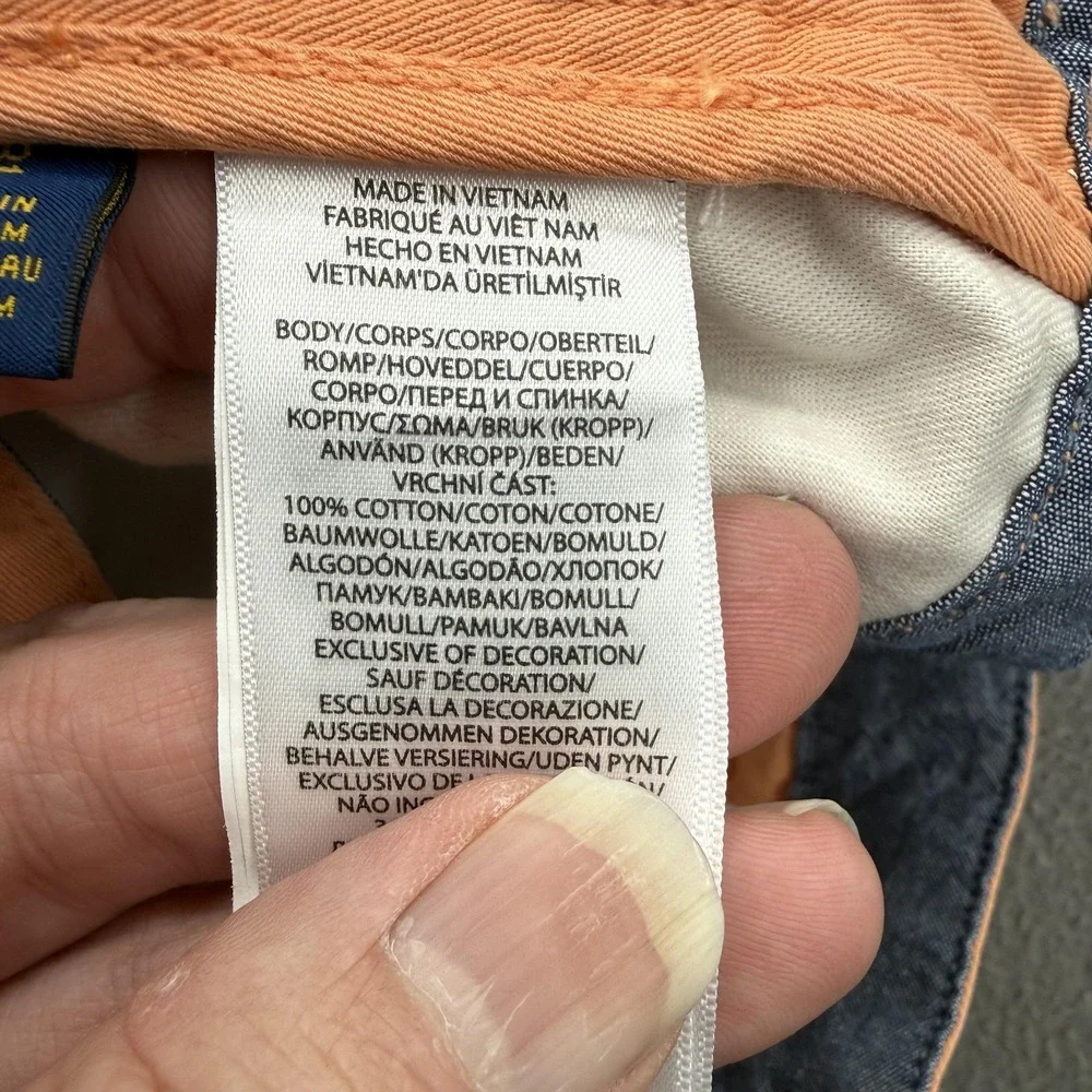 Polo Ralph Lauren Shorts Mens 31 Orange Relaxed Fit Chino 10 Inseam Casual